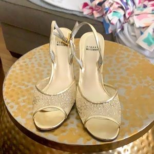 Stuart Weitzman gold heels